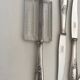10 Series of 10 silver metal knives François Frionnet