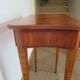 Console Louis XVI-Table d'appoint-Marqueterie-pieds sabots-années 80-Tiroir