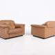 De Sede DS 101 brown leather lounge chairs, 1970's