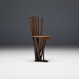 Industrial Wabi Sabi Primitive Chairs, France, 1950s