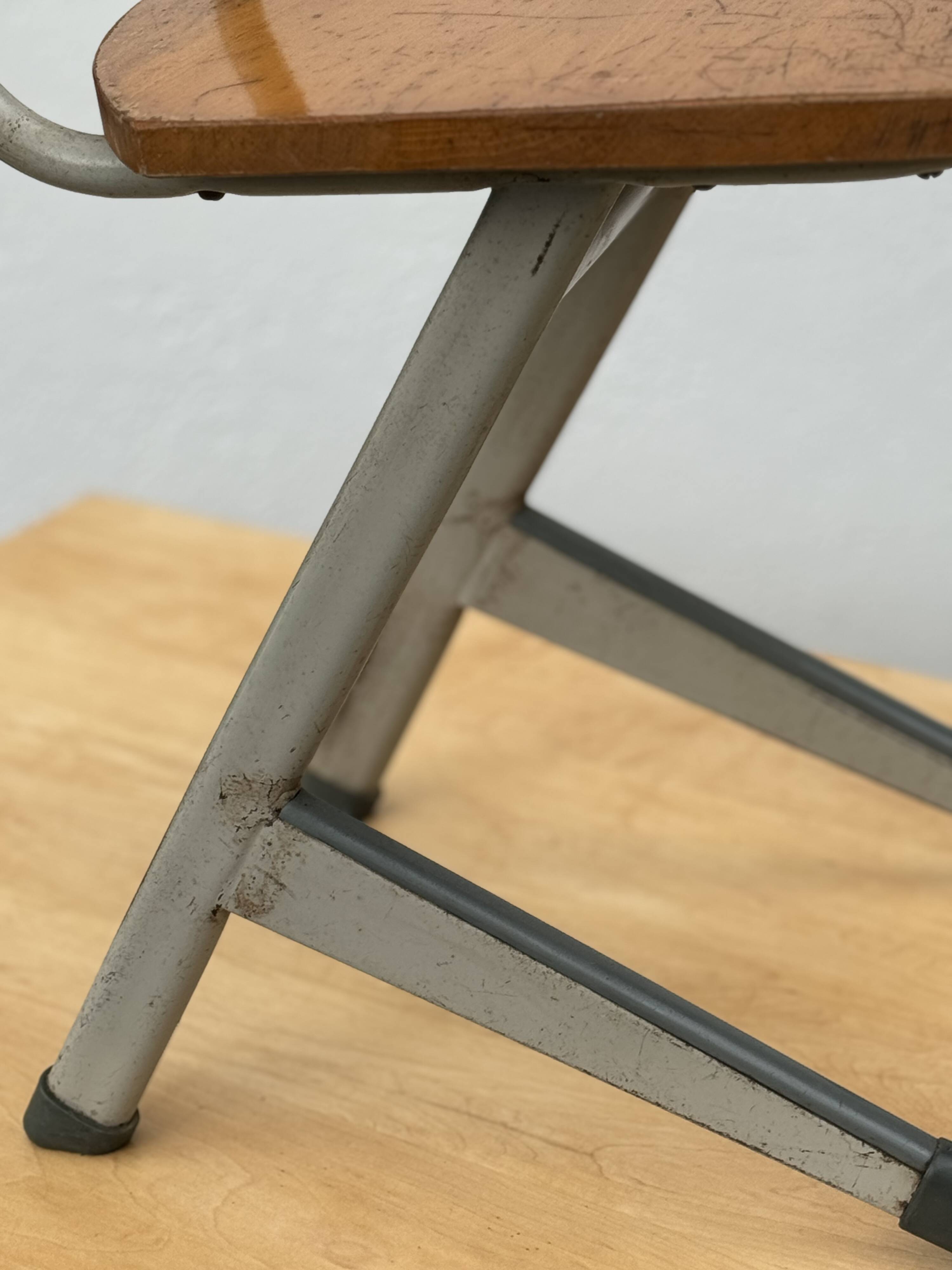 Vintage Pinewood Desk and Chair