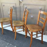 3 chaises bistrot vintage