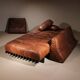 Lit de jour 'DS-80' en cuir patchwork cognac par De Sede, Suisse
