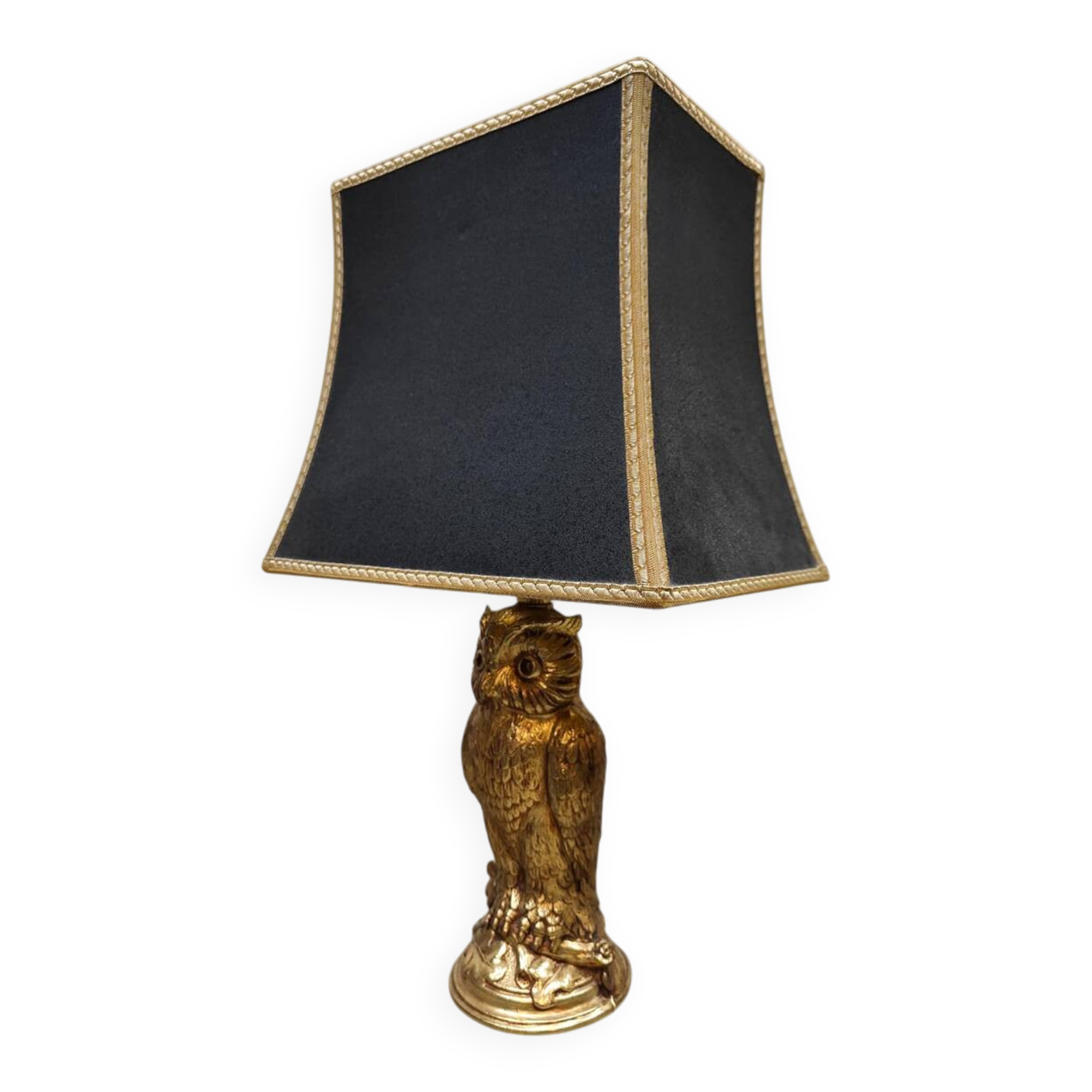 Vintage brass owl lamp Loevsky & Loevsky 1970s