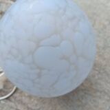 Lampe oeuf en verre de Clichy