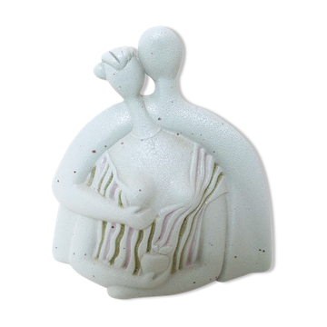 Couple bleu , ceramiche chiminazzo, 1970