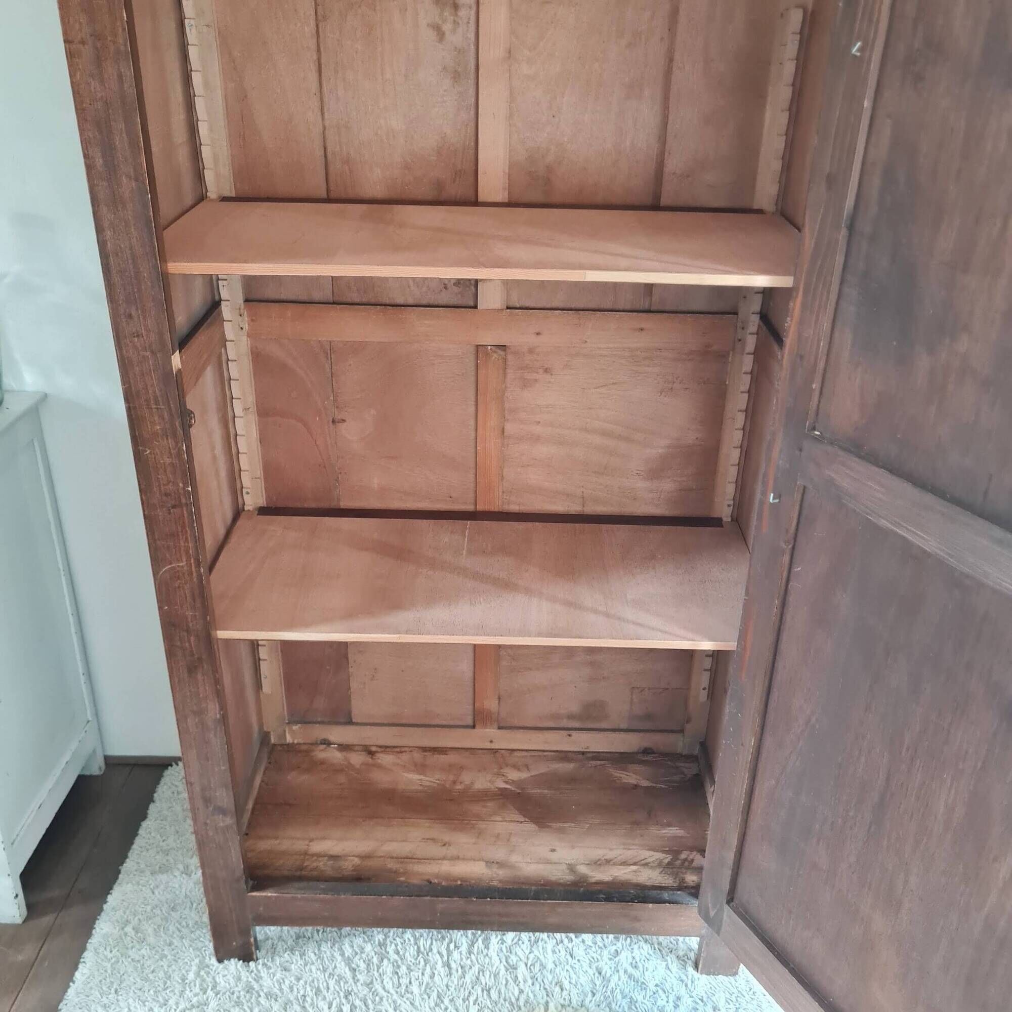 Antique Parisian wardrobe with one door.