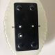 Vintage oval frosted glass ceiling light