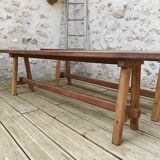 Pair of oak benches