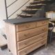 Renovated old wooden chest of drawers