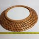 Round mirror in braided straw "bourgne" 40 cm