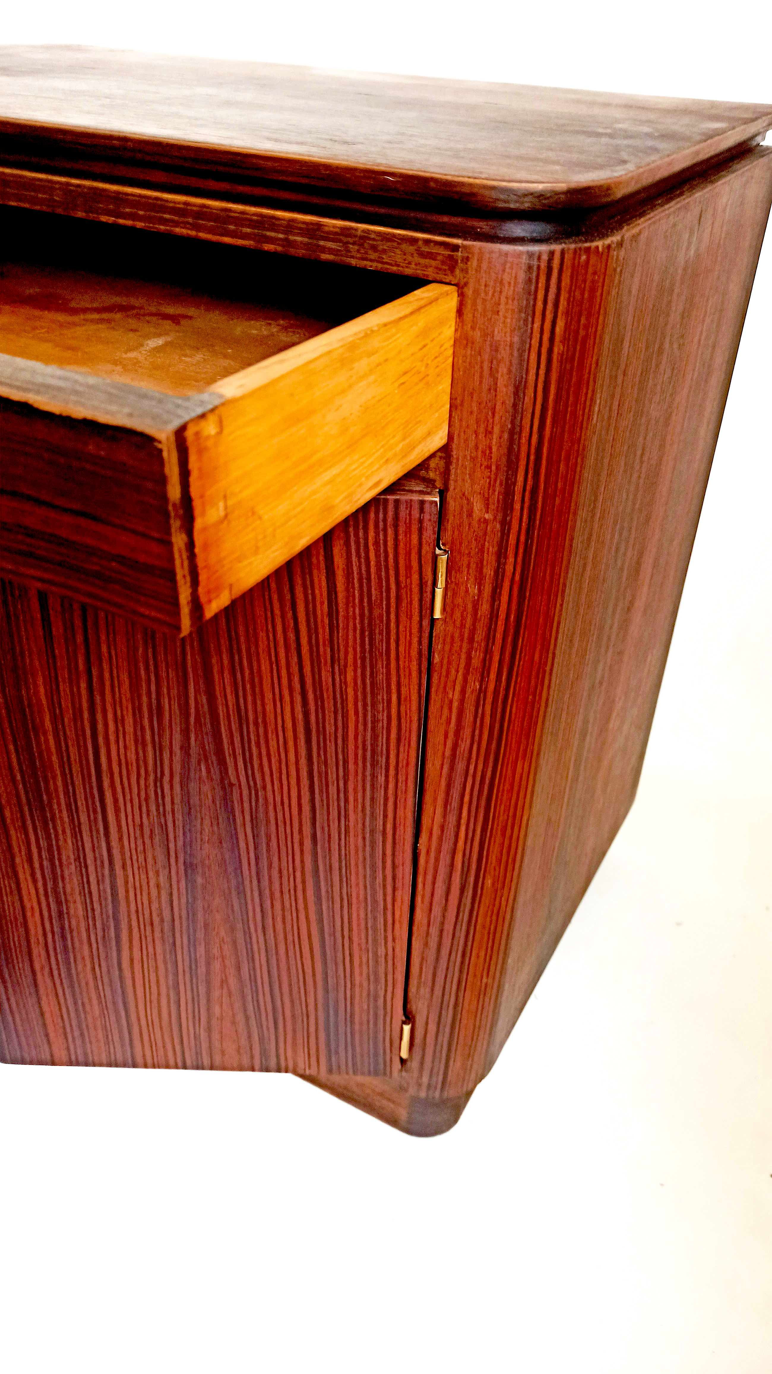 Meuble art déco bois macassar