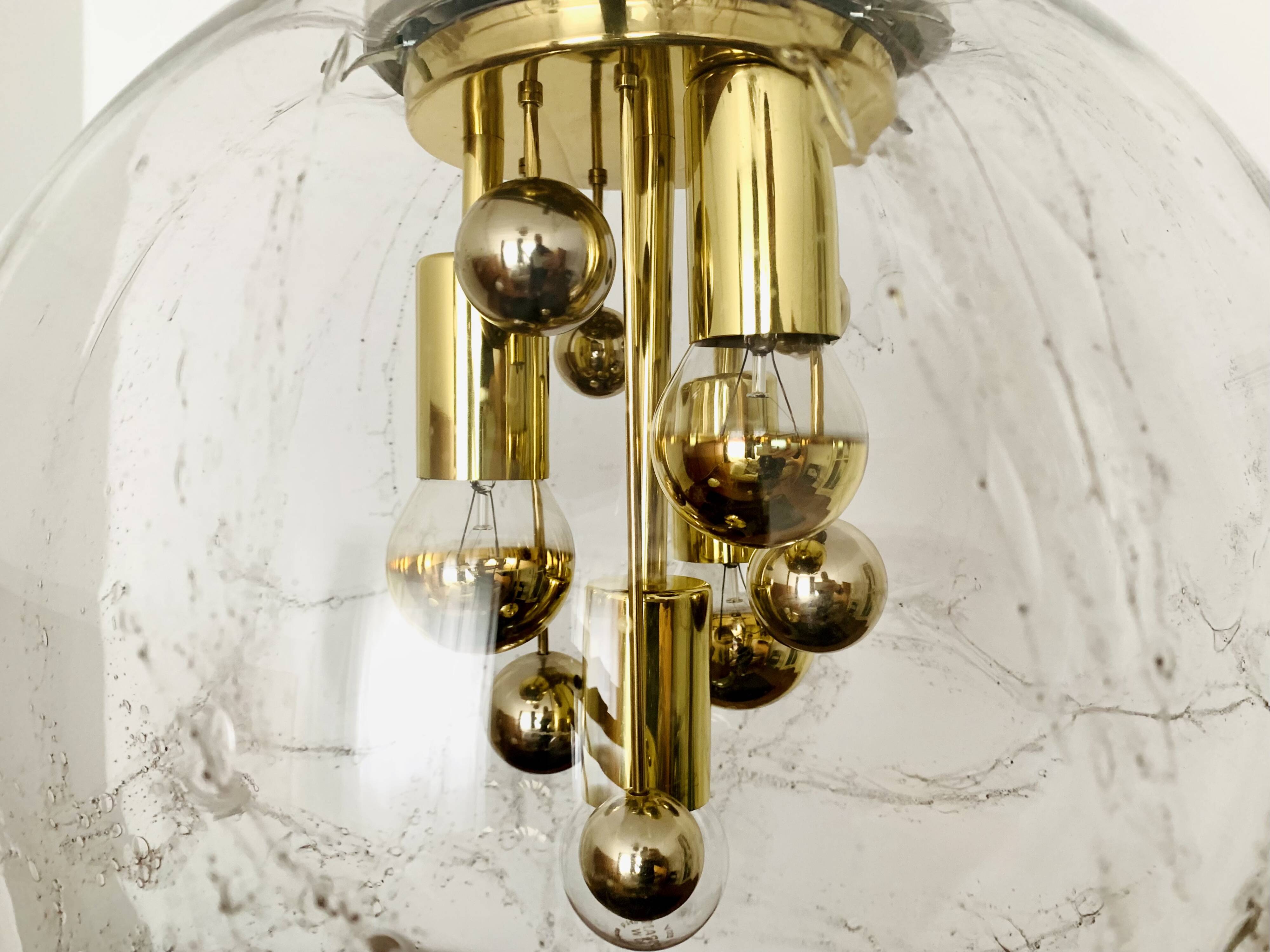 Big Ball Glass Pendant Lamp by Doria