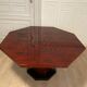 Red lacquered dining table and gold dust, 1970s