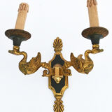 Pair of Empire style wall lamps
