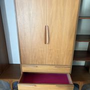 Vintage teak Scandinavian wardrobe