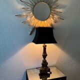Antique church candlestick lamp