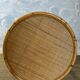 Bamboo and wicker table in the style of Dal Vera / Franco Albini, Italy, 1960s.