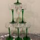 Green stemmed glass