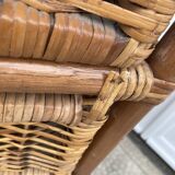 Vintage rattan chiffonier