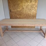 Renovated solid wood farmhouse table