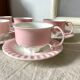 Pink vintage porcelain cups