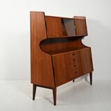 1950s teak sideboard with display cabinet