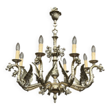 Antique chandelier in neo-gothic style.