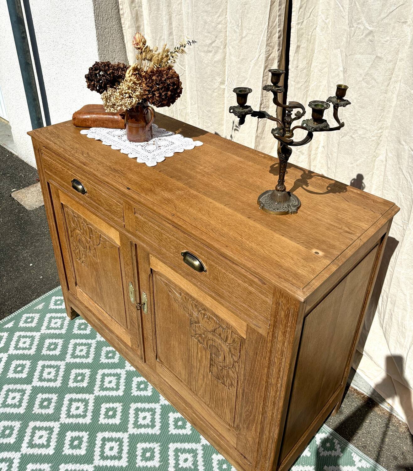 Art Deco oak sideboard