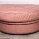 Ensemble de salon italien vintage – 4 pièces en cuir rose (années 1970)