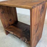 Bench / bedside table / stool vintage workshop style patina