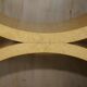 Console grande en noyer, satinwood et chêne par Andrew Varah