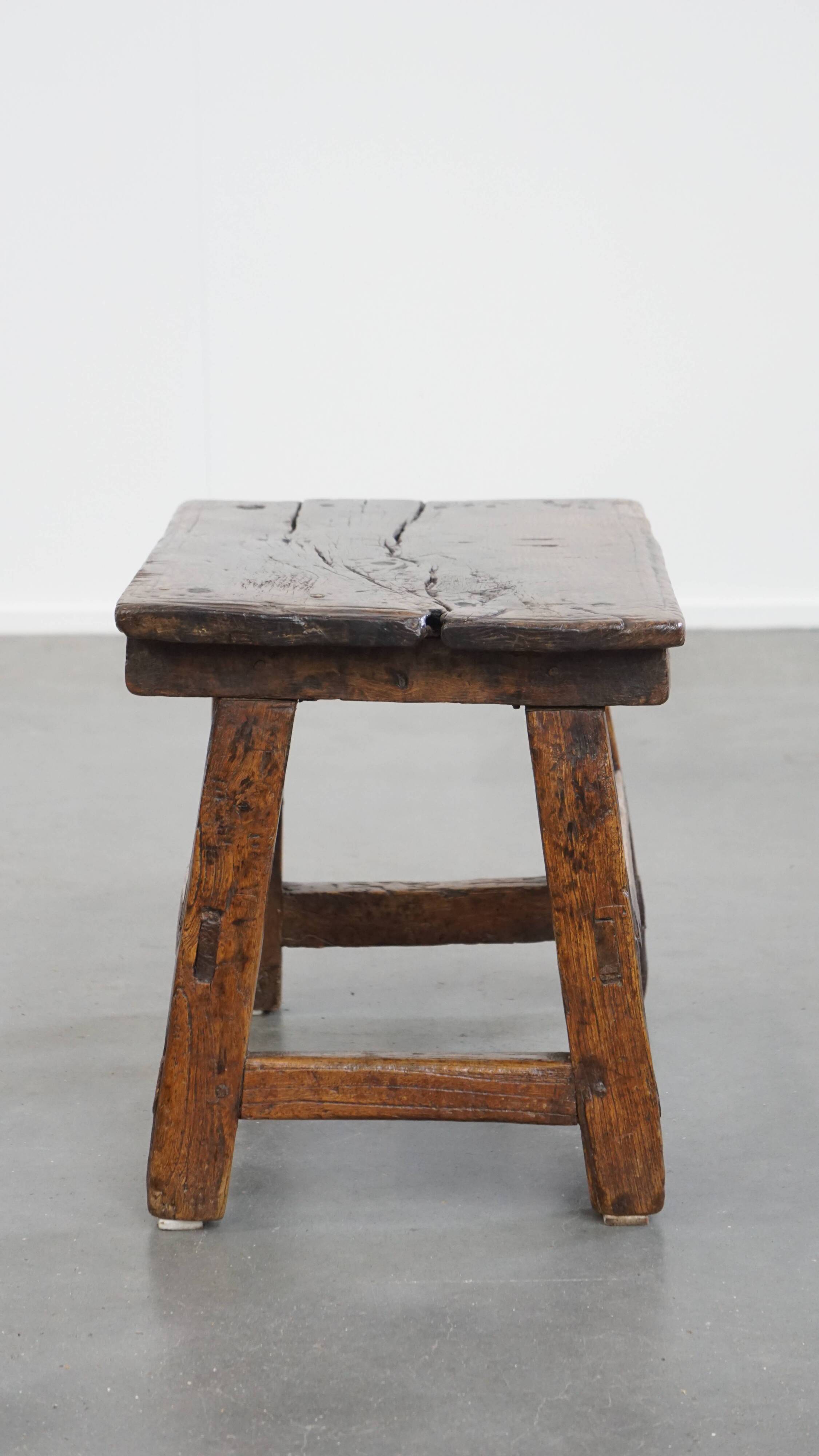 Unique Antique Spanish Side Table / Stool from the 16th Century