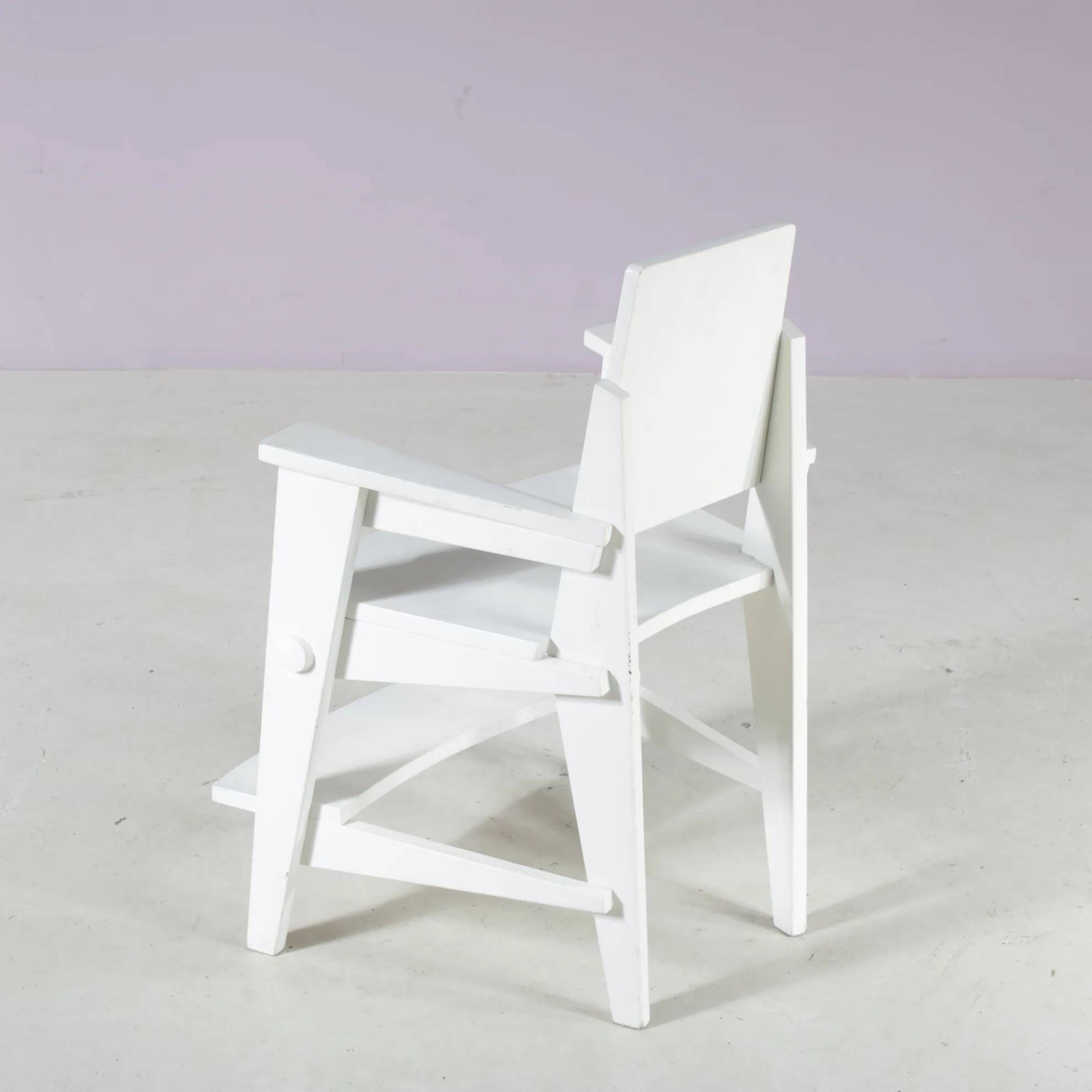 1930 Amsterdam School style children chair from the Netherlands