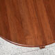 Midcentury Danish round teak dining table with 2 extensions 1960s