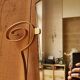 Vintage beveled mirror