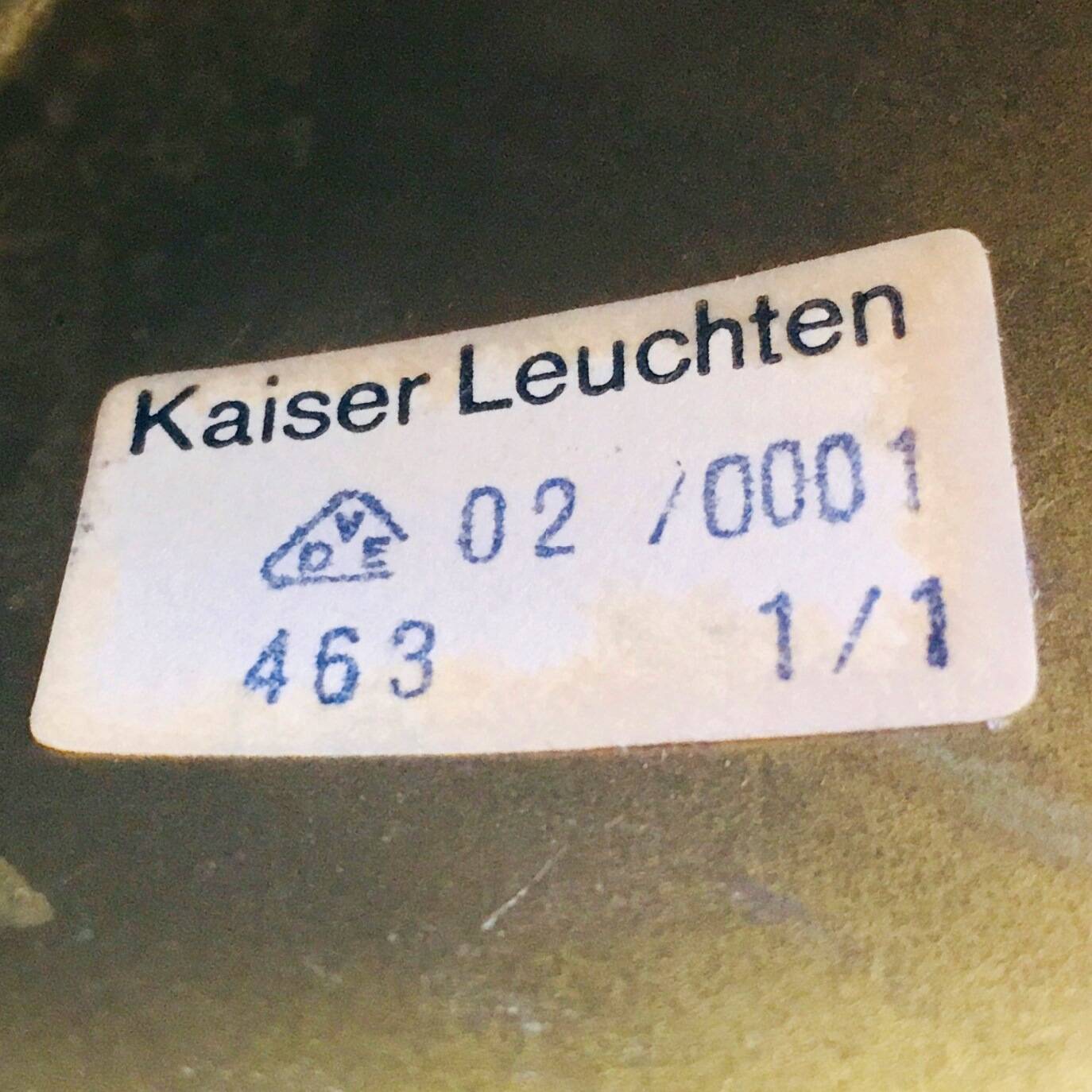 Space Age Sputnik Brass & Glass Globes Ceiling Light/Chandelier from Kaiser Leuchten, Germany, 1960s