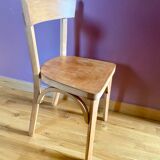 Desk, school desk and its Bauman chair, old children's desk, children's furniture 1960.