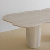 Venus Irregular Dining Table - Natural Travertine