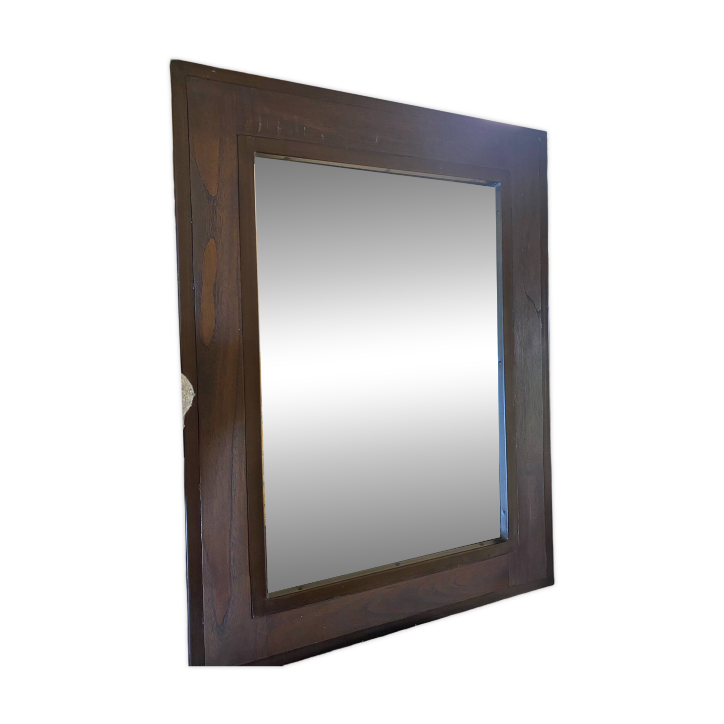Solid wood mirror