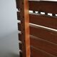 XL slatted teak bench from the 1960s