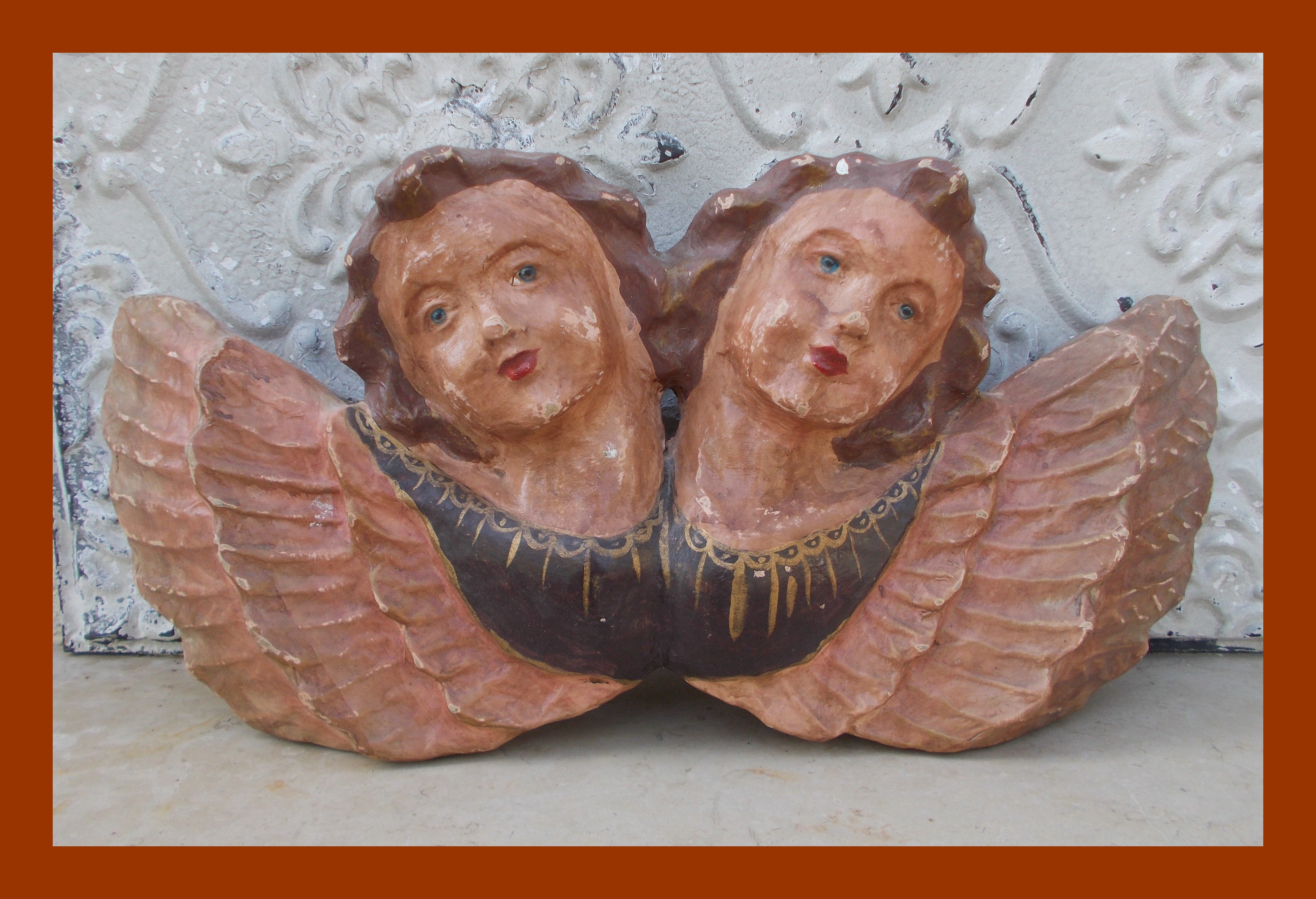 Angels in boiled cardboard