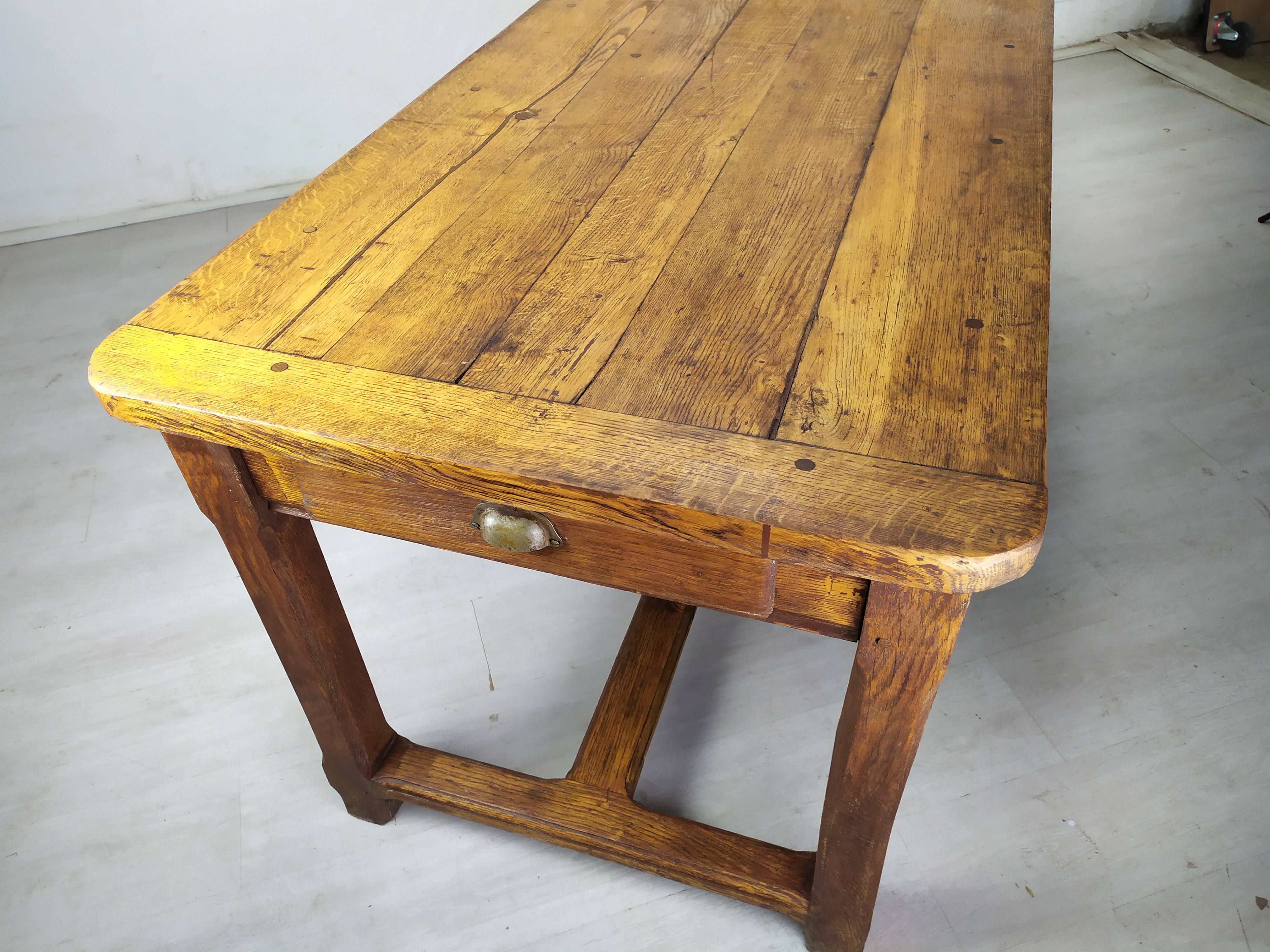 Oak farmhouse table
