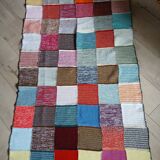 Wool patchwork blanket