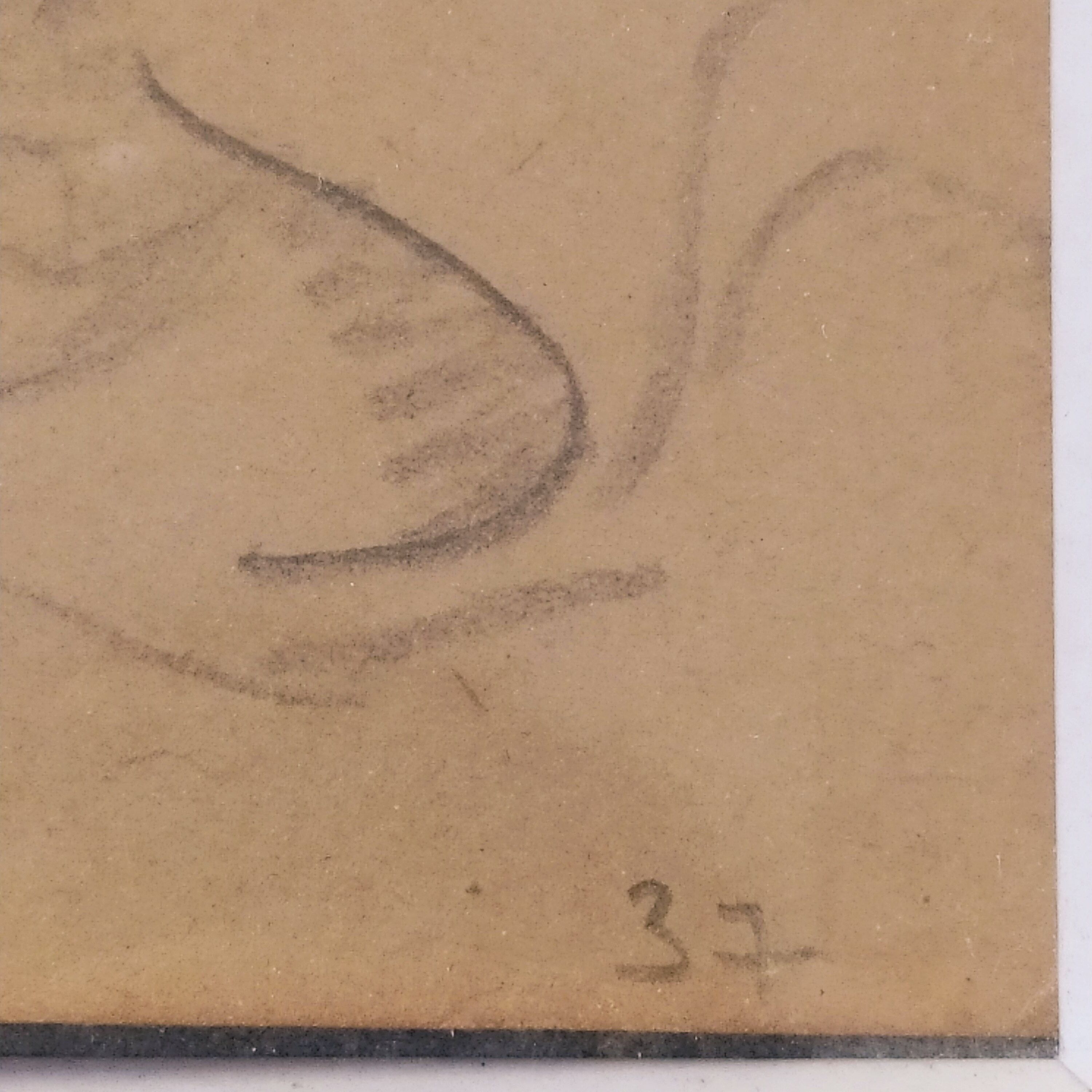 Drawing Bilbao 1920 monogrammed R.A Maternity