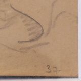 Drawing Bilbao 1920 monogrammed R.A Maternity