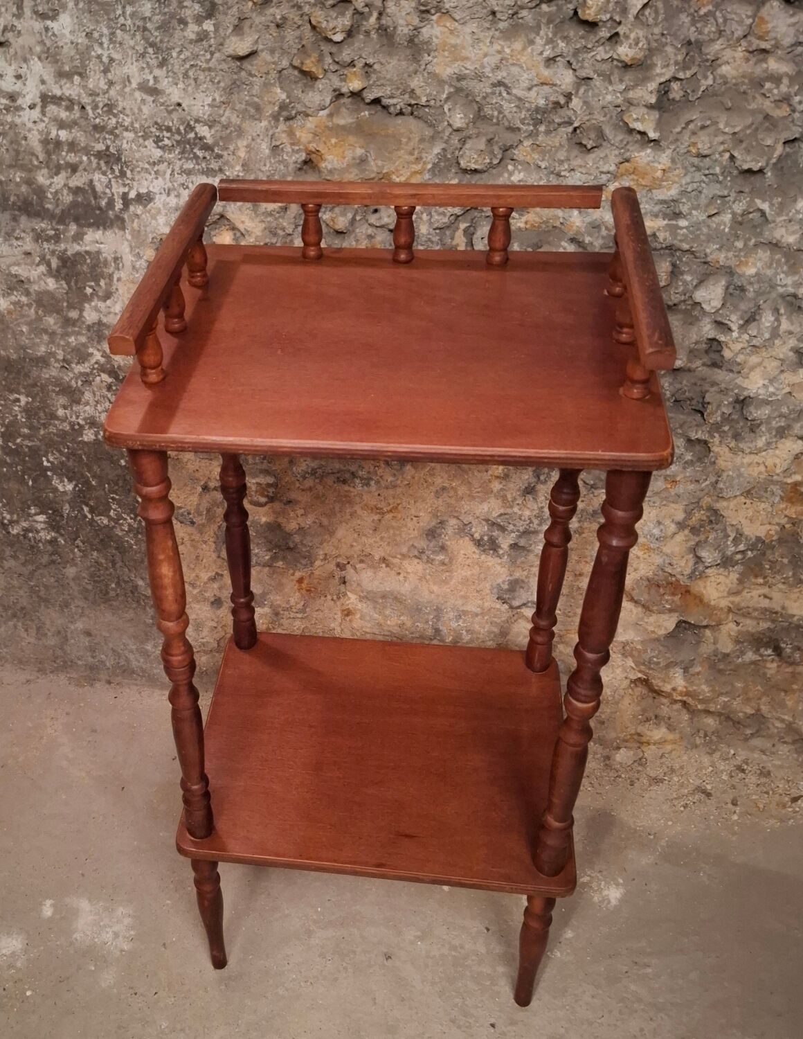 Small vintage wooden console
