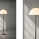 Vintage Swedish Chrome & White Acrylic Floor Lamp from Nybro Armaturfabrik