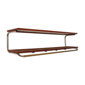 Etagère d'entrée vintage scandinave métal teck