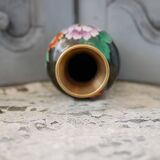 Chinese cloisonné vase, chrysanthemum motif